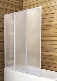 Vaňová zástena trojdielna KFA Armatura 120 x 139 cm mliečna